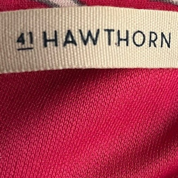 41 Hawthorn Renesme Faux Wrap Dress Stitch Fix - Raspberry - S - Picture 6 of 7